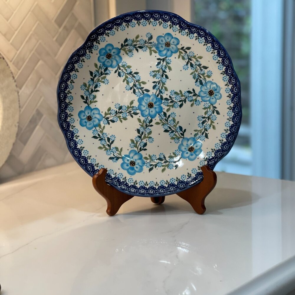Gorgeous "Daphne" Floral Plate-Made in Poland-NEW - Picture 5 of 15